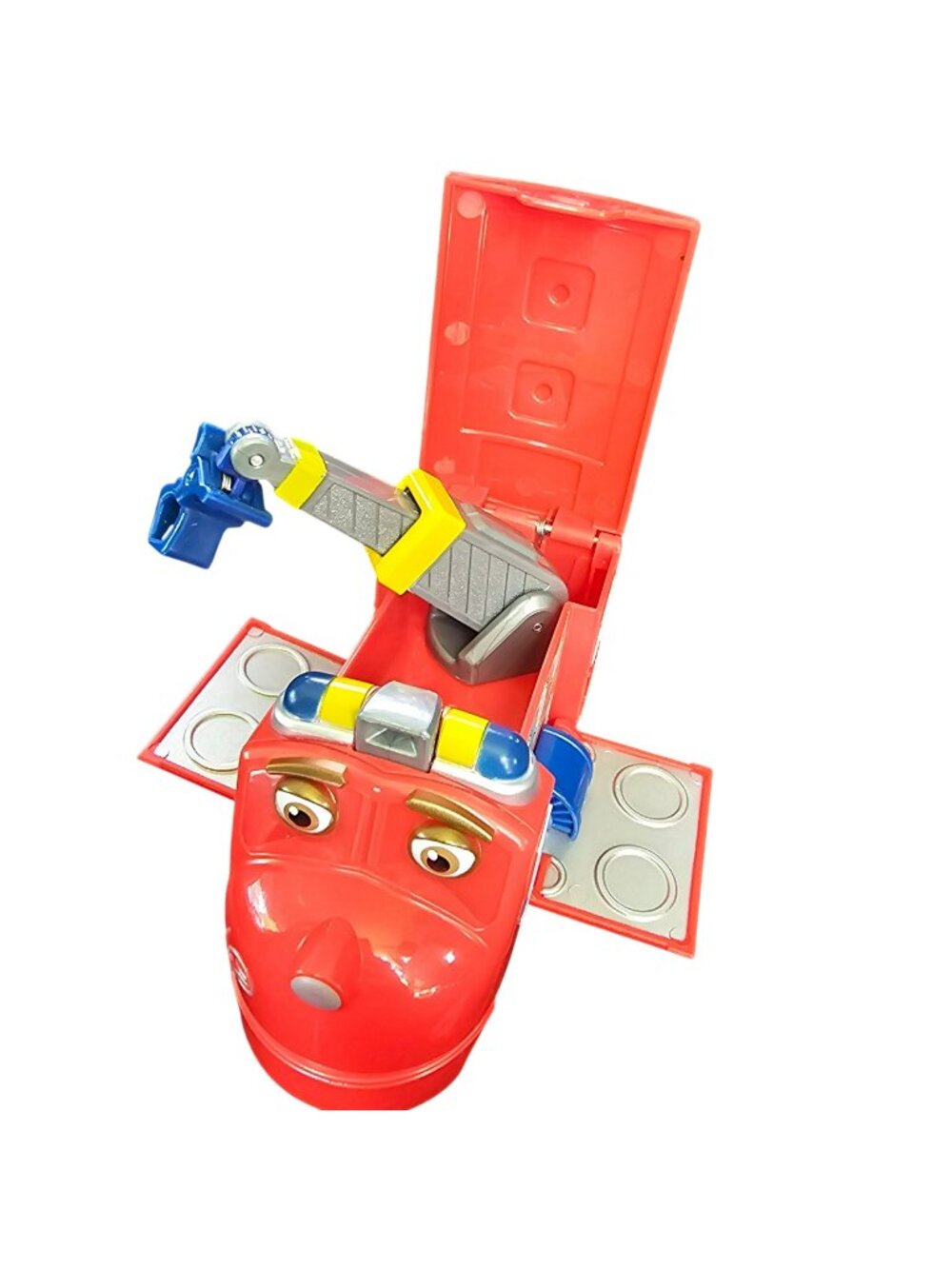 Chuggington Pop & Transform Deluxe Rescue Wilson Toy Train With Movable Crane Ar